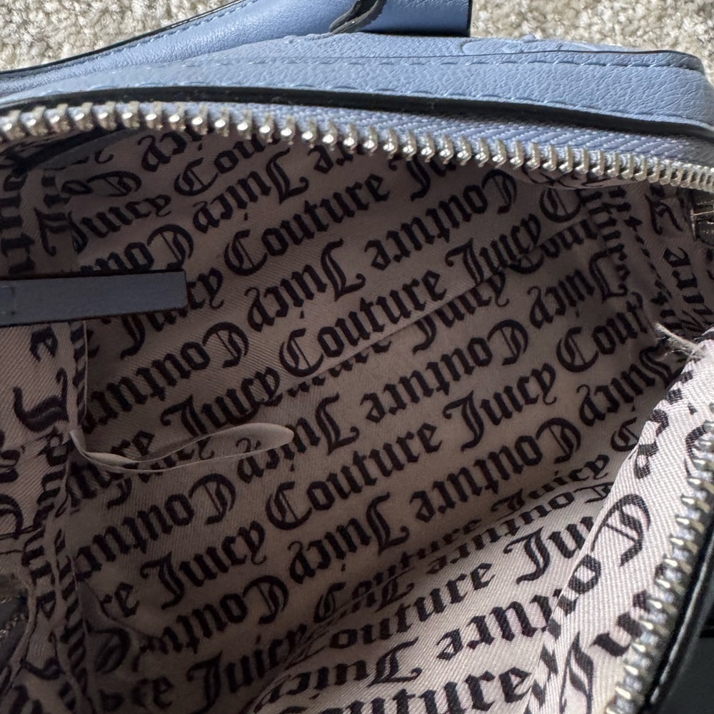 Juicy Couture Embossed Blue Satchel - Picture 7 of 13